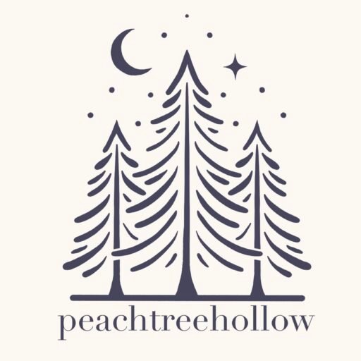 Peach tree hollow logo